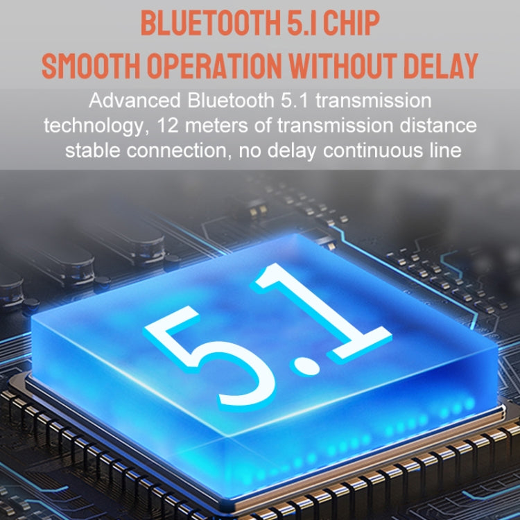 Écouteurs Bluetooth avec affichage numérique, compartiment de chargement, écouteurs sans fil pour voiture, réduction du bruit de conversation, 530-1 avec boîtier de chargement